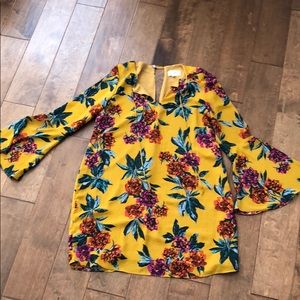 Floral above the knee dress